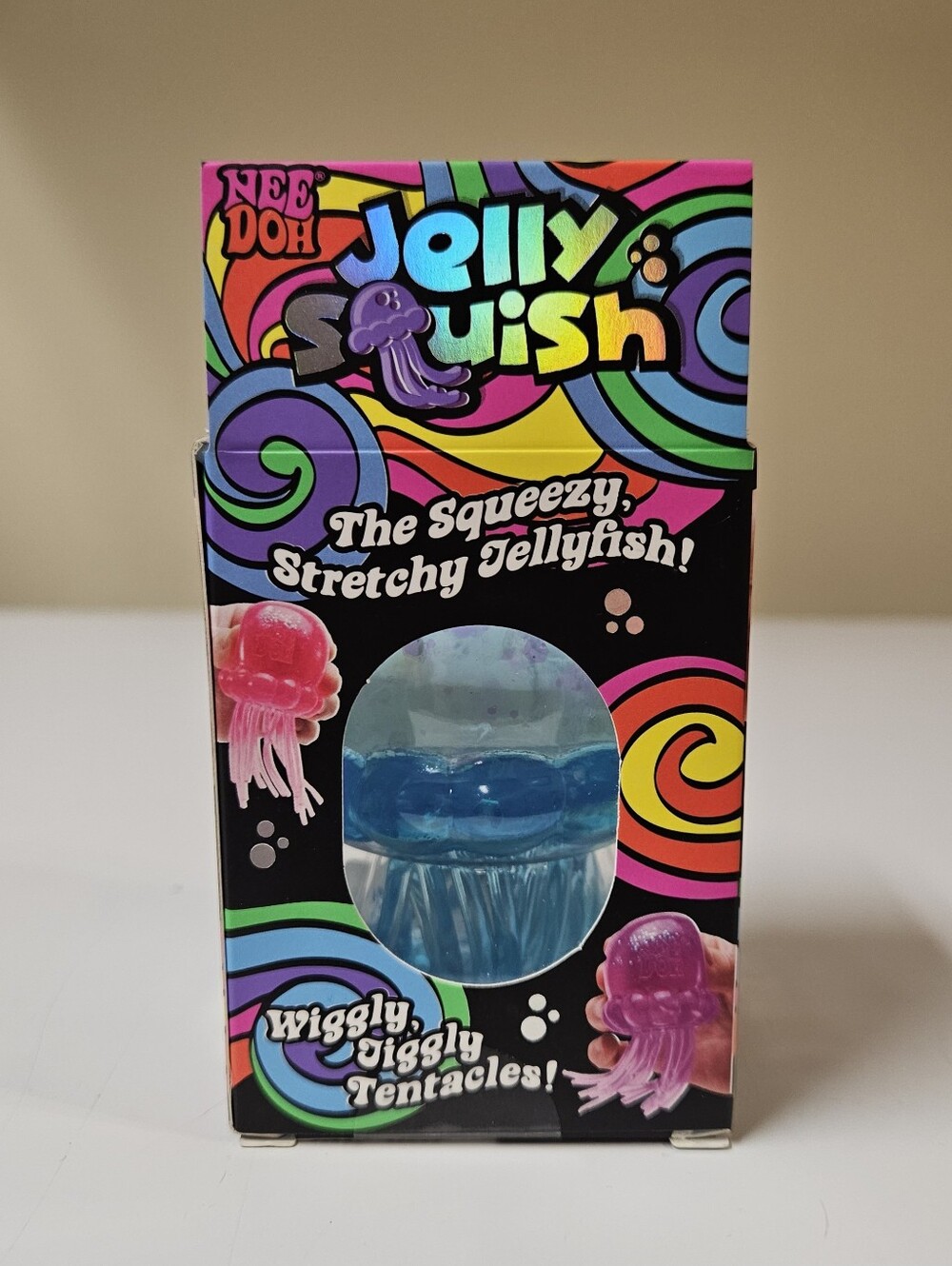Needoh Jelly Squish Blue Jellyfish Sensory Toy Fidget New Sealed Box Authentic - Picture 4 of 11